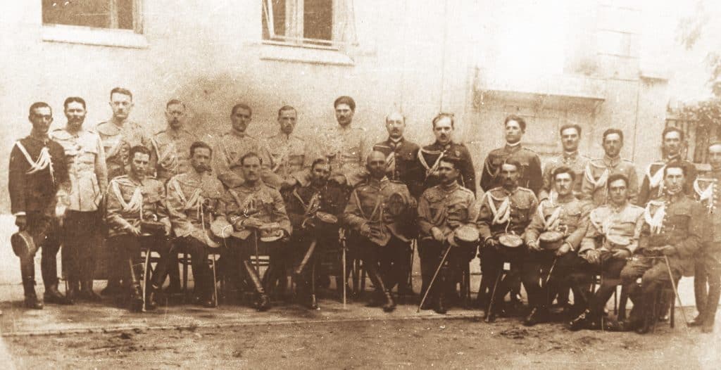 Ofițeri ai Batalionului de Jandarmi Predești-București, 1918